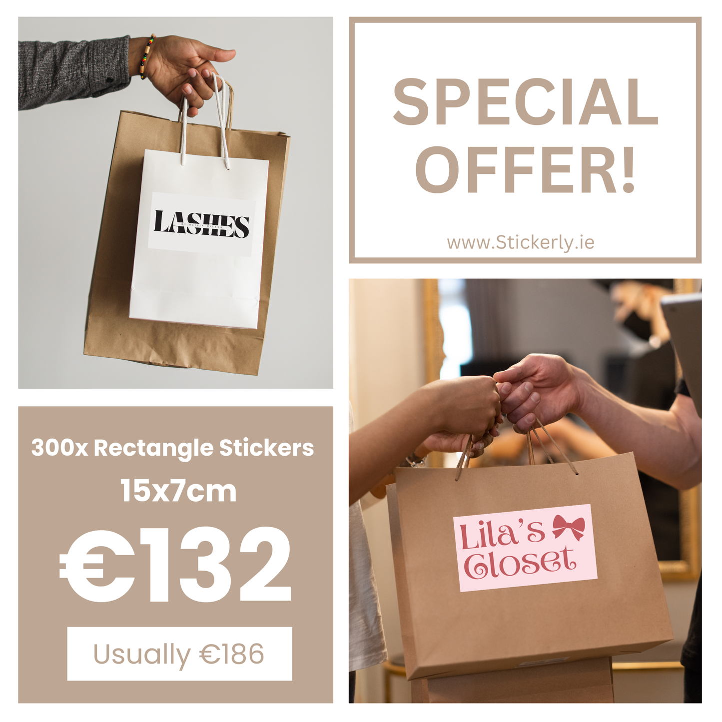 Special Offer β 300 Custom Rectangle Stickers for Just β¬132! π