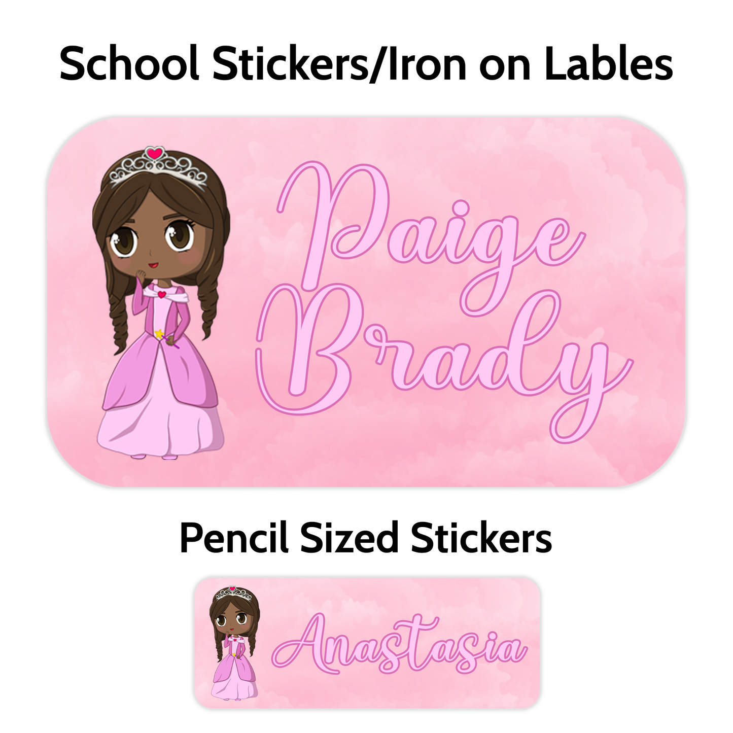 Anastasia School Stickers (Custom Character)