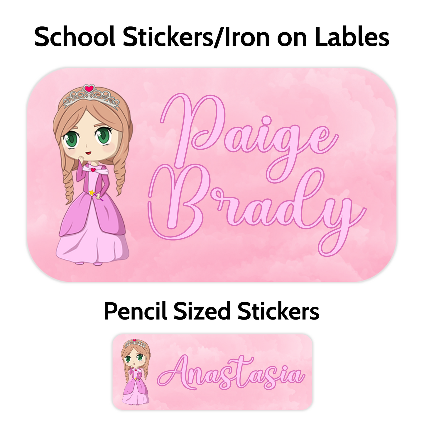 Anastasia School Stickers (Custom Character)