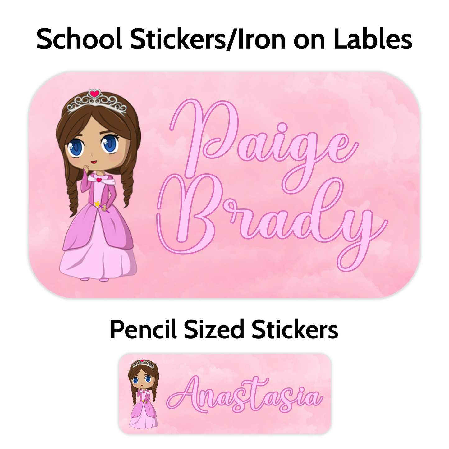 Anastasia School Stickers (Custom Character)