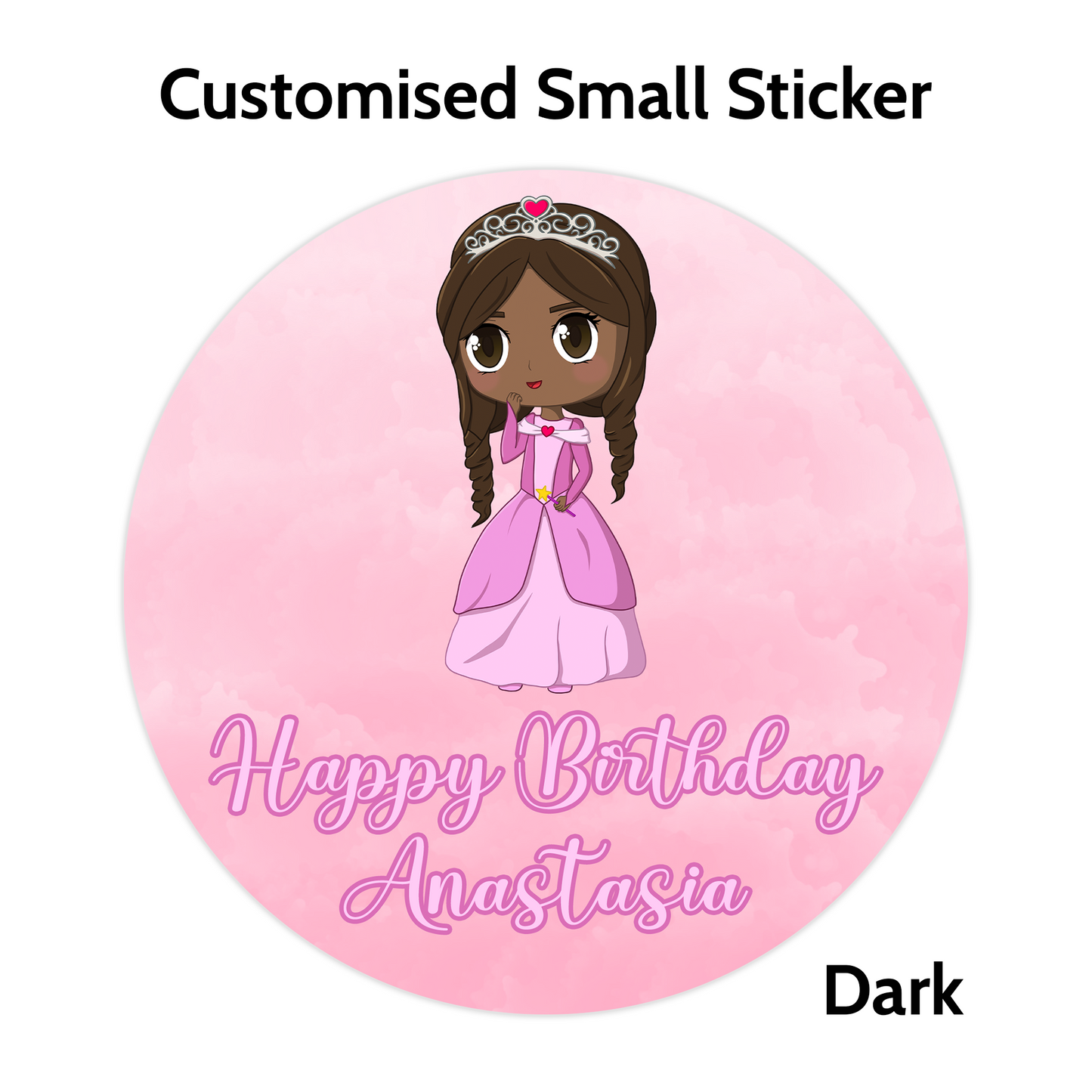 Anastasia Round Stickers (Custom Character)