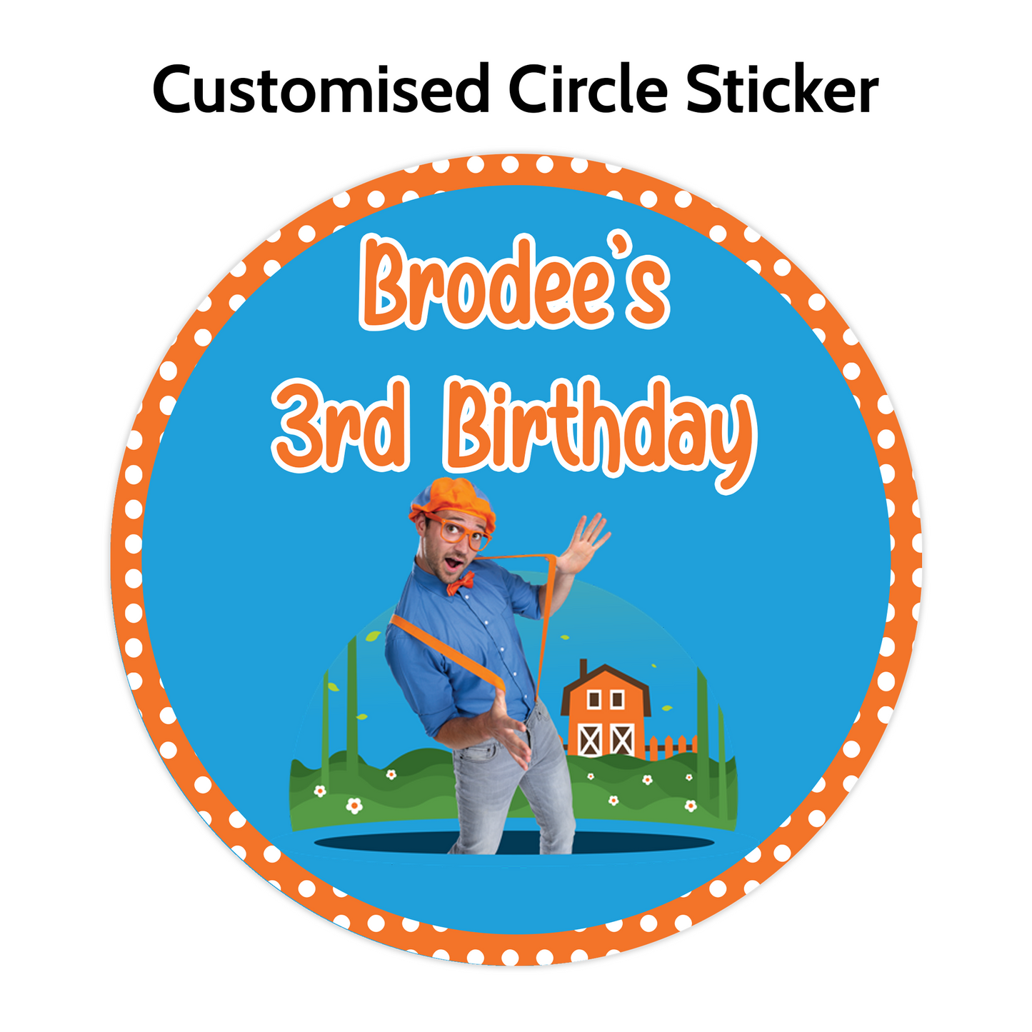 Popular Character Round Stickers (Lots to choose from)