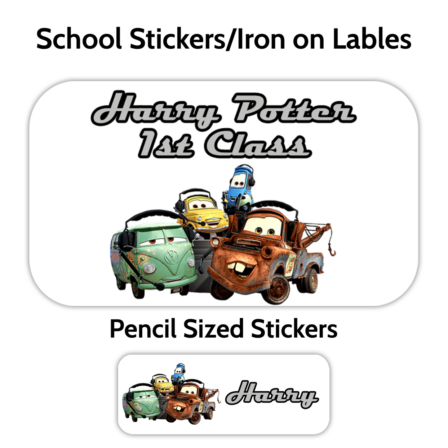 Character School Stickers (Lots to choose from)