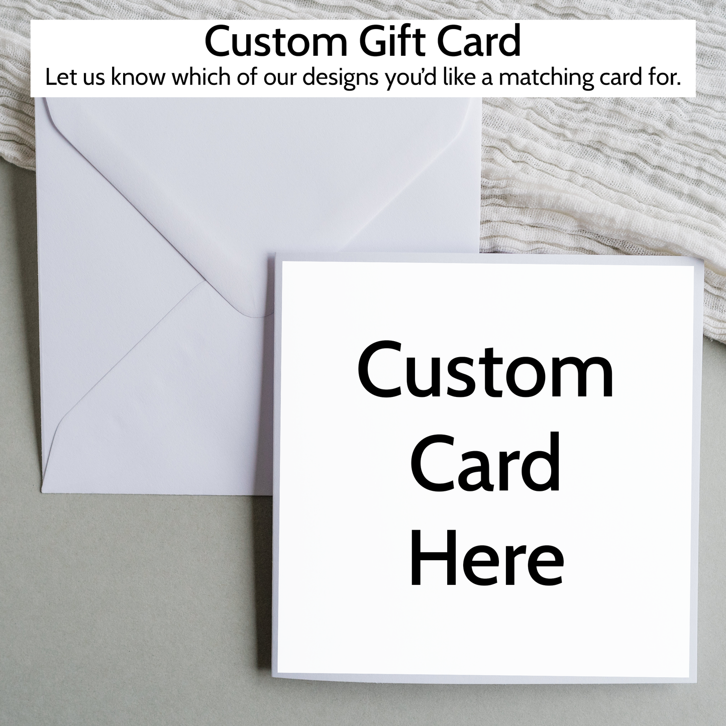 Custom Matching Card – Designed to Match Your Stickers!