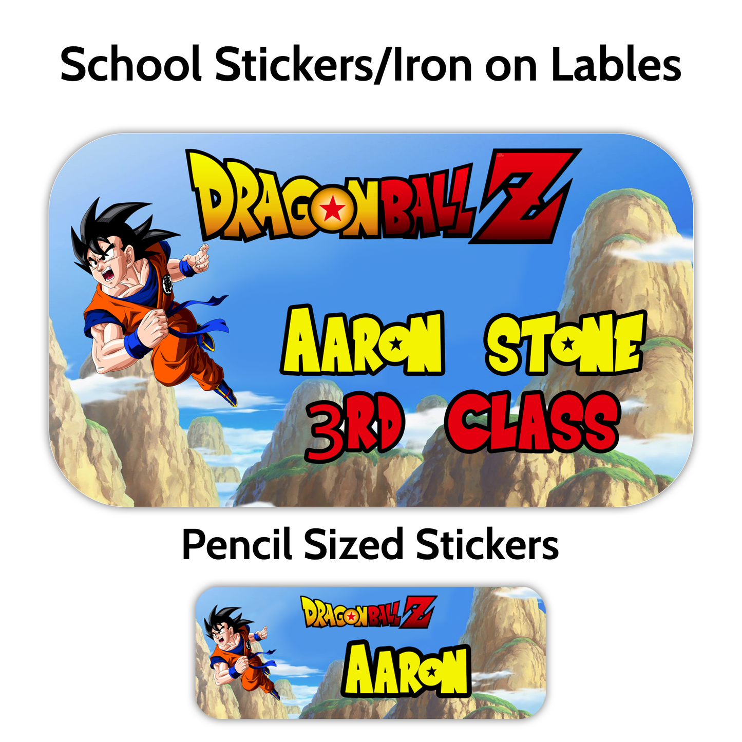 Character School Stickers (Lots to choose from)