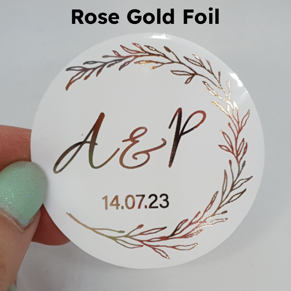 Floral Wrap Foil Stickers