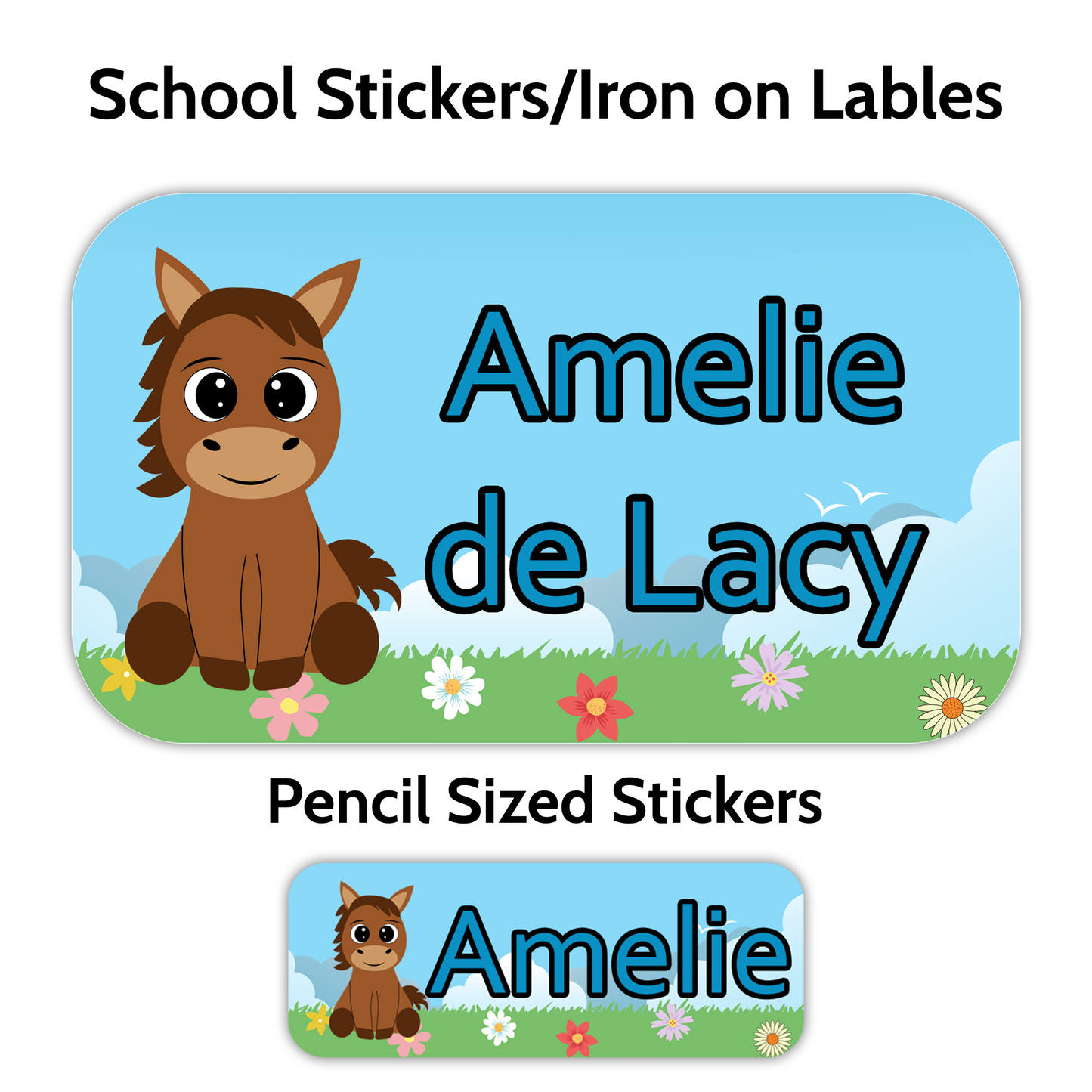 Horse School Stickers