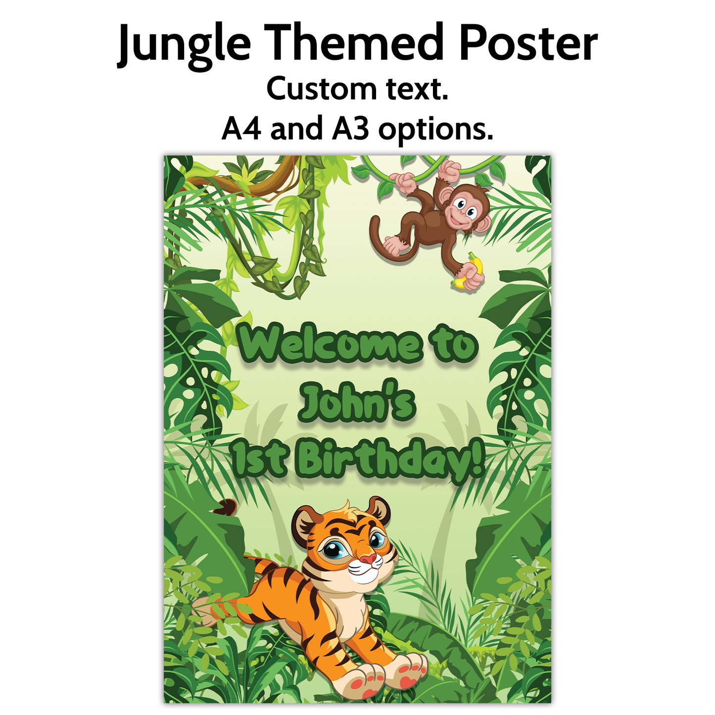 Jungle Themed Poster β Vibrant & Fun!
