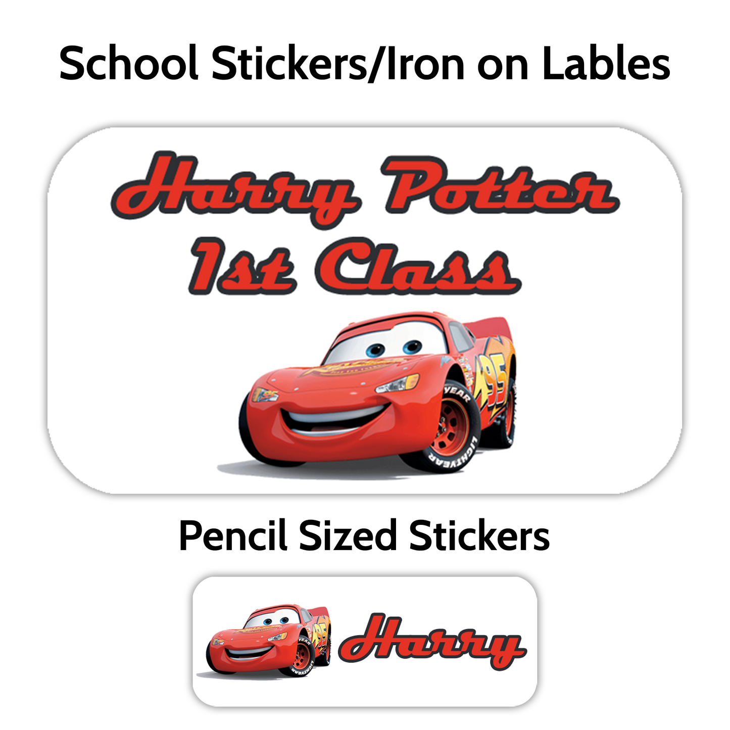 Character School Stickers (Lots to choose from)