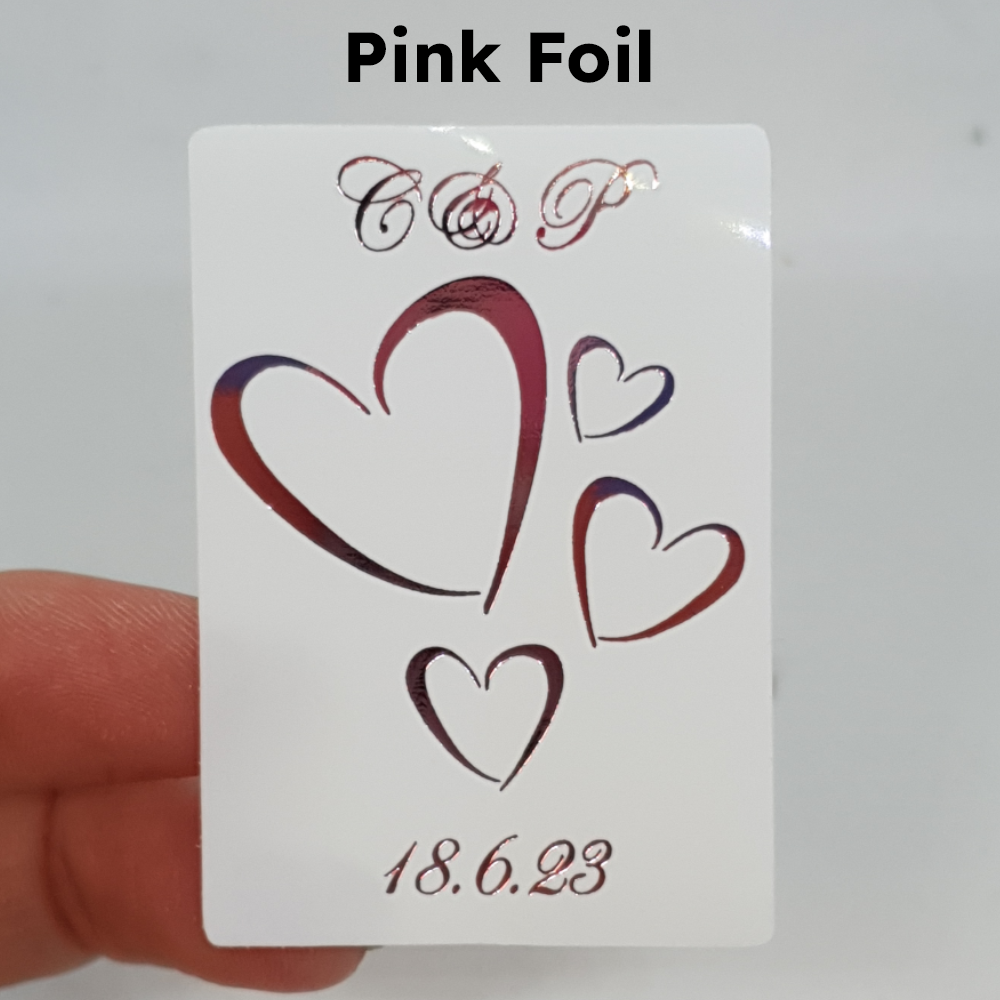 Little Hearts Foil Stickers