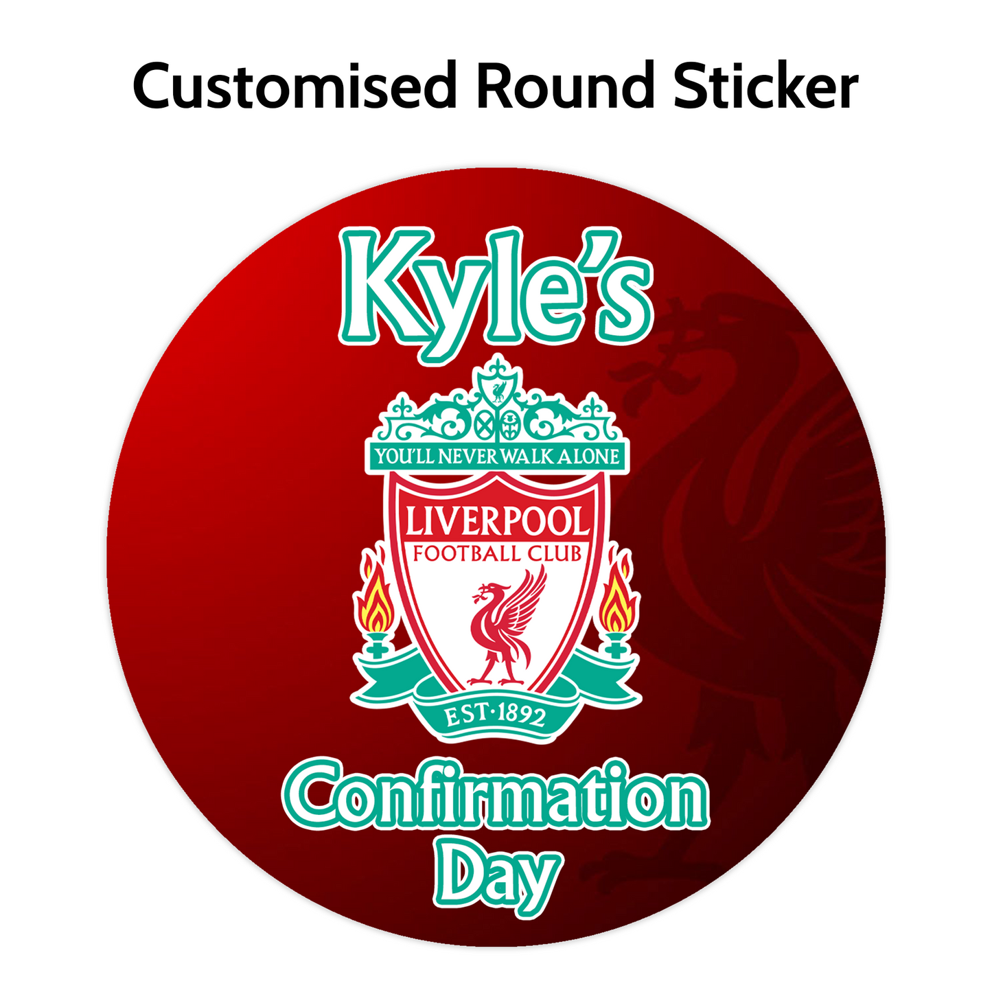 Popular Football Team Round Stickers (Lots to choose from)