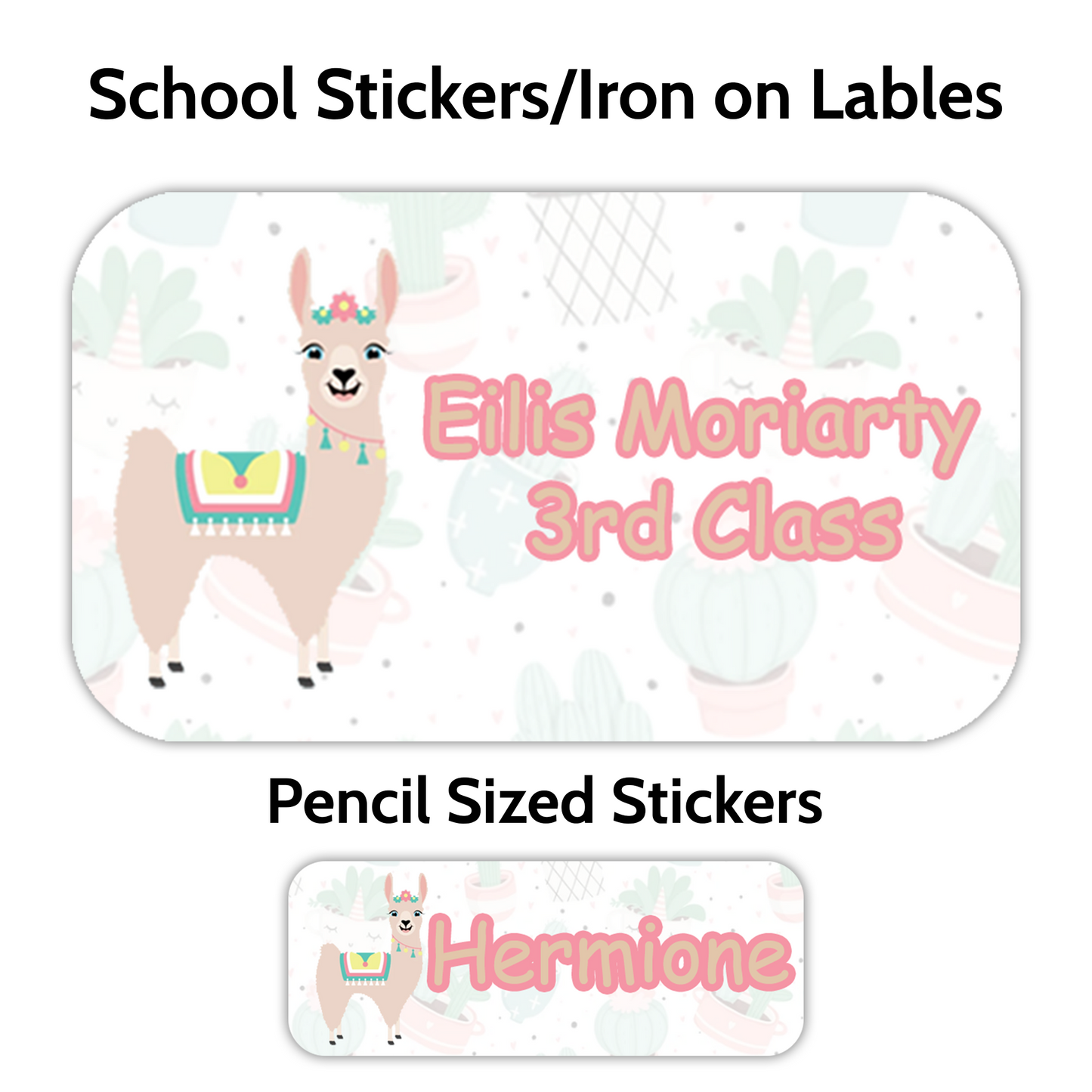 Llama School Stickers