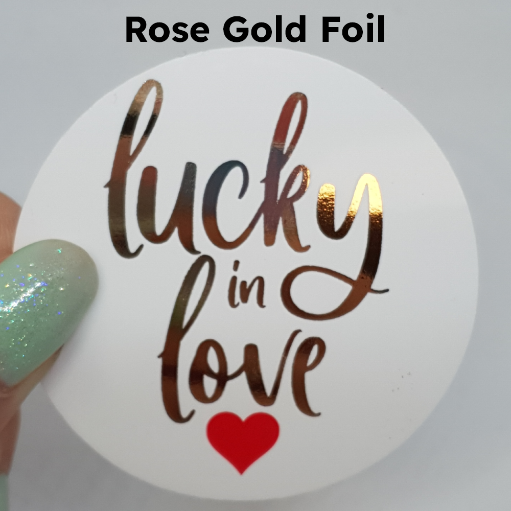 Lucky in Love Foil Stickers