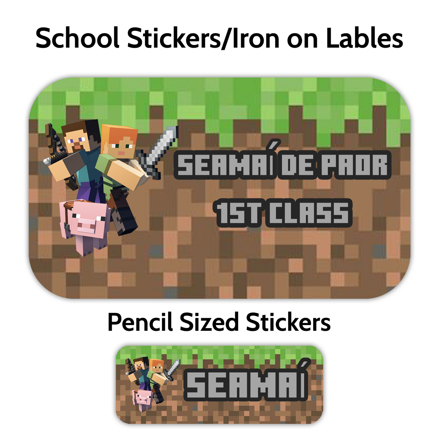 Character School Stickers (Lots to choose from)