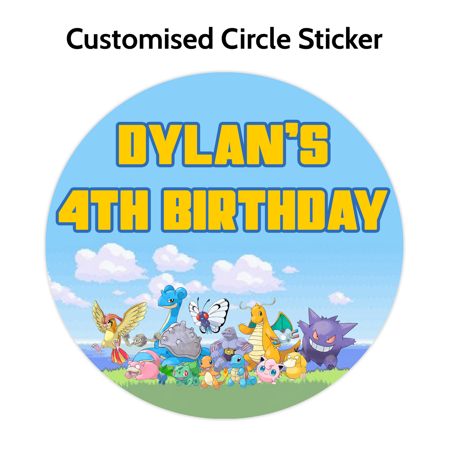Popular Character Round Stickers (Lots to choose from)