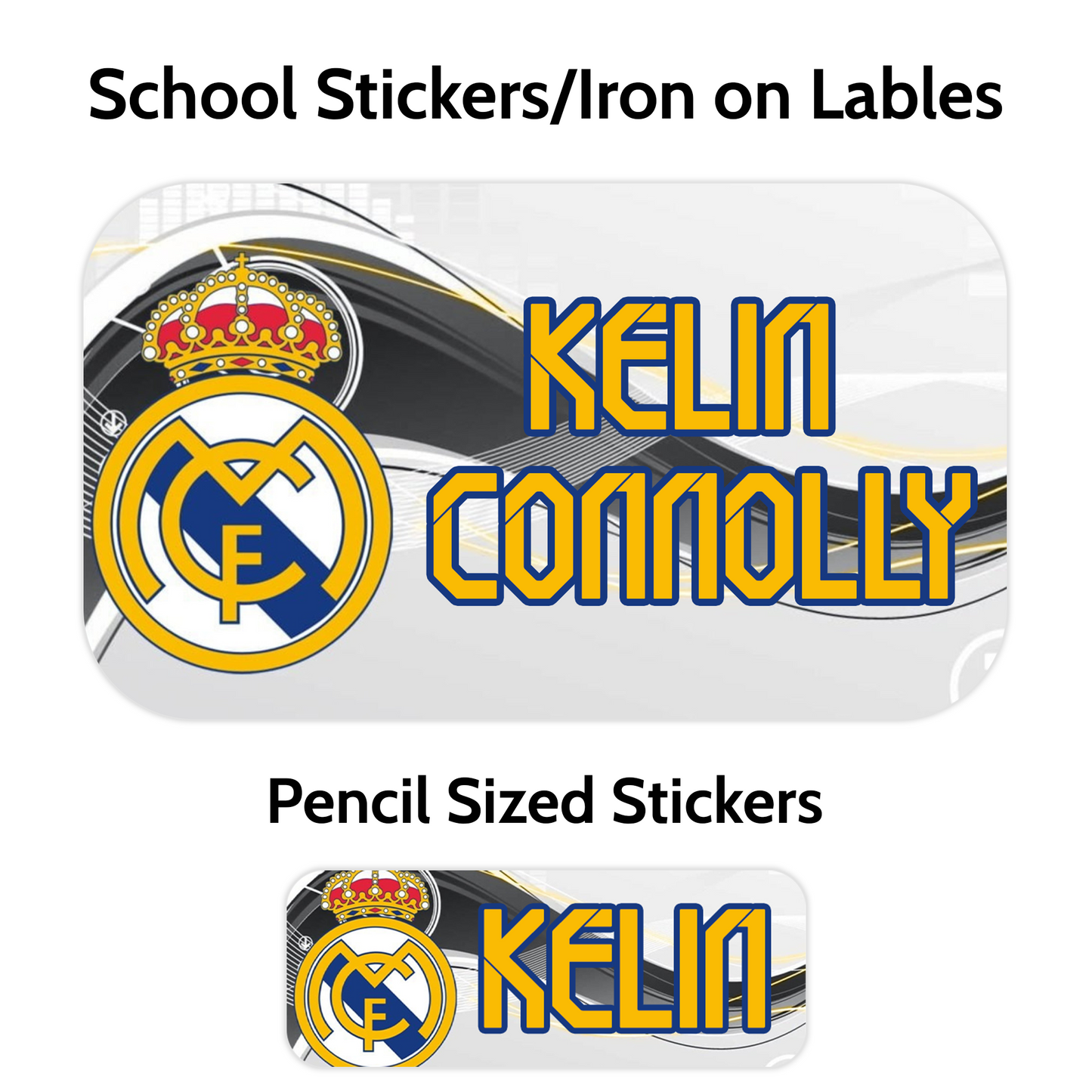 Football Team School Stickers (Lots to choose from)