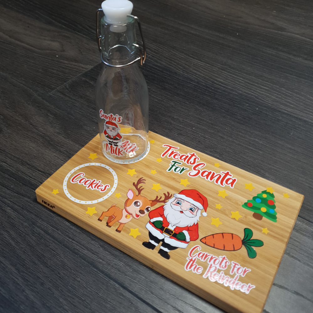 Small Santa Plate/Tray Decal