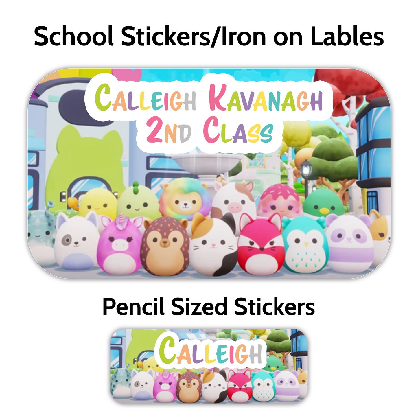 Character School Stickers (Lots to choose from)