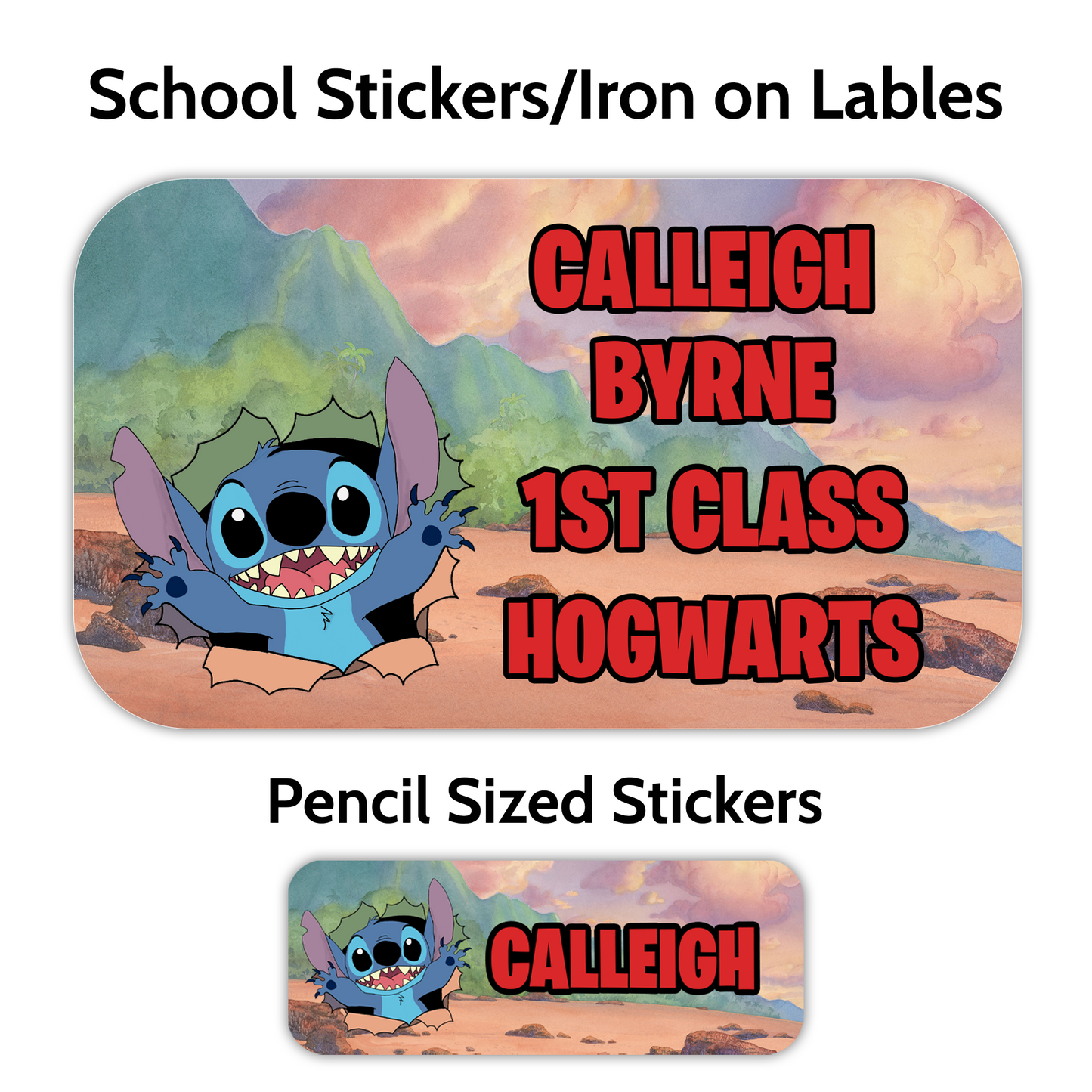 Character School Stickers (Lots to choose from)