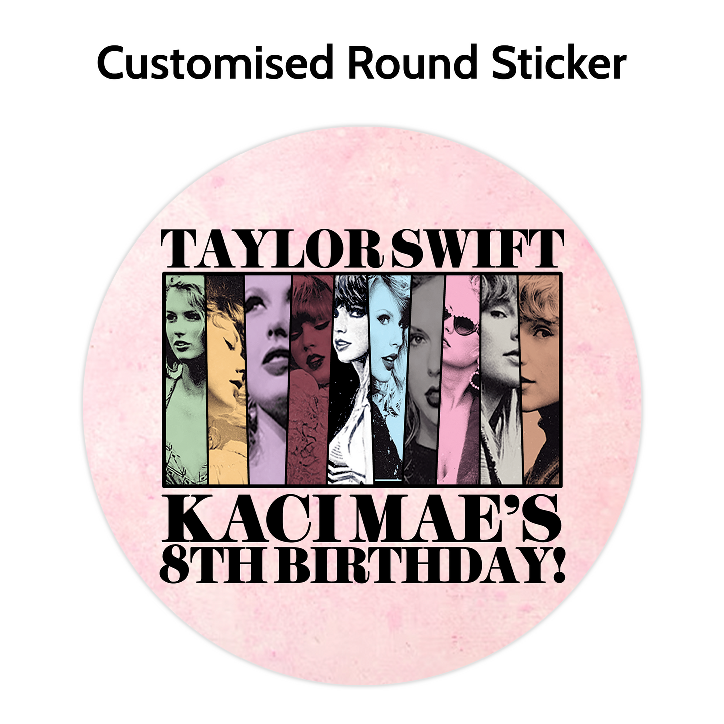 Popular Singer Round Stickers (Lots to choose from)