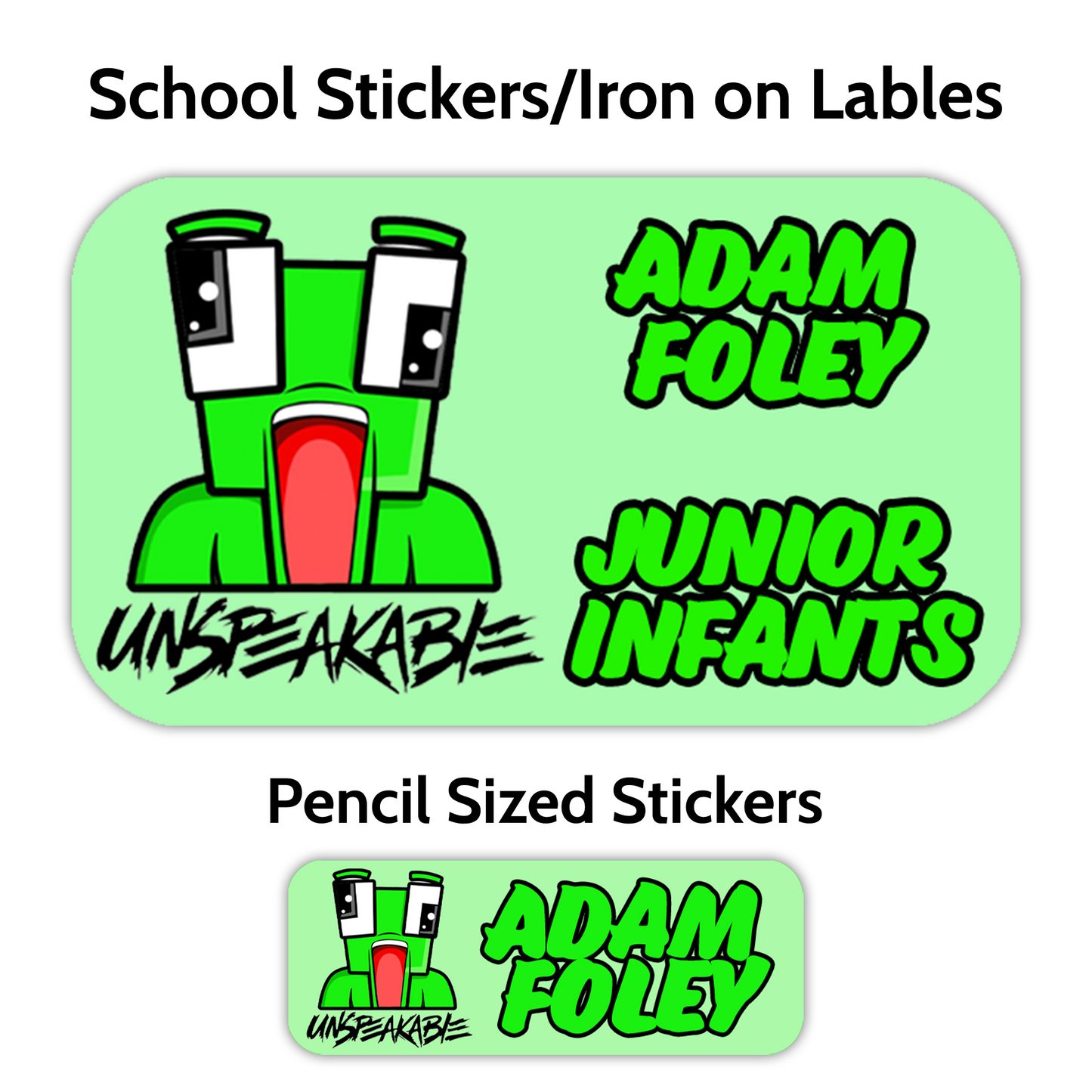 Character School Stickers (Lots to choose from)