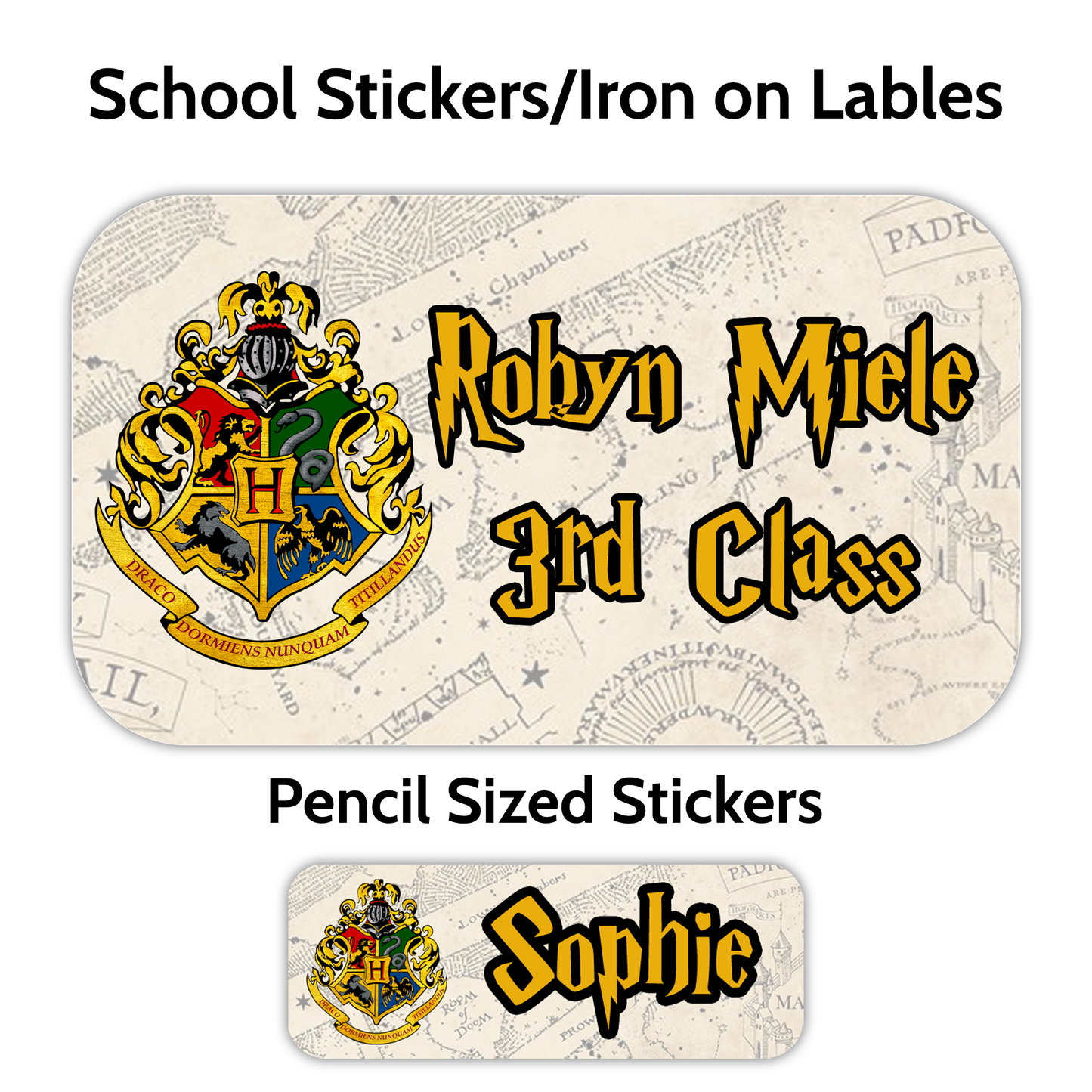 Character School Stickers (Lots to choose from)
