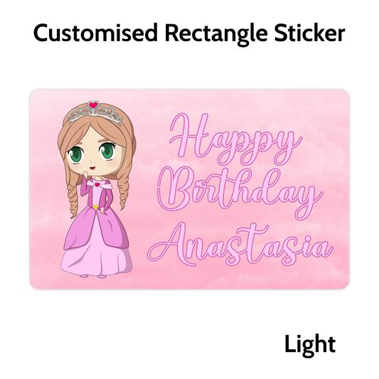 Anastasia Rectangle Stickers (Custom Character)