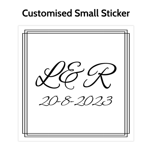 Bordered Square Stickers