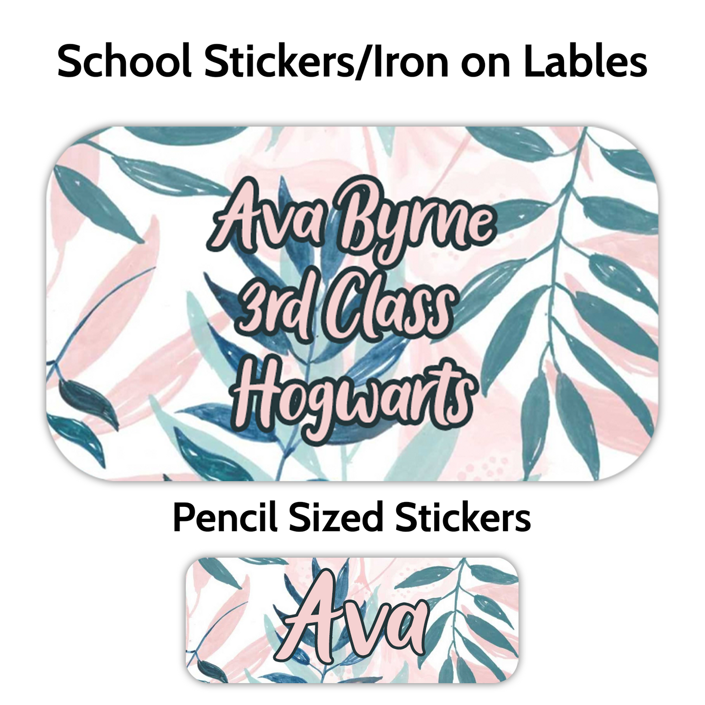 Floral School Stickers