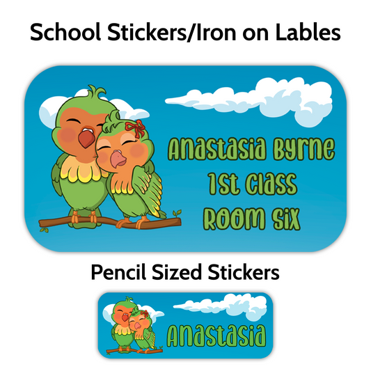 Love Bird School Stickers