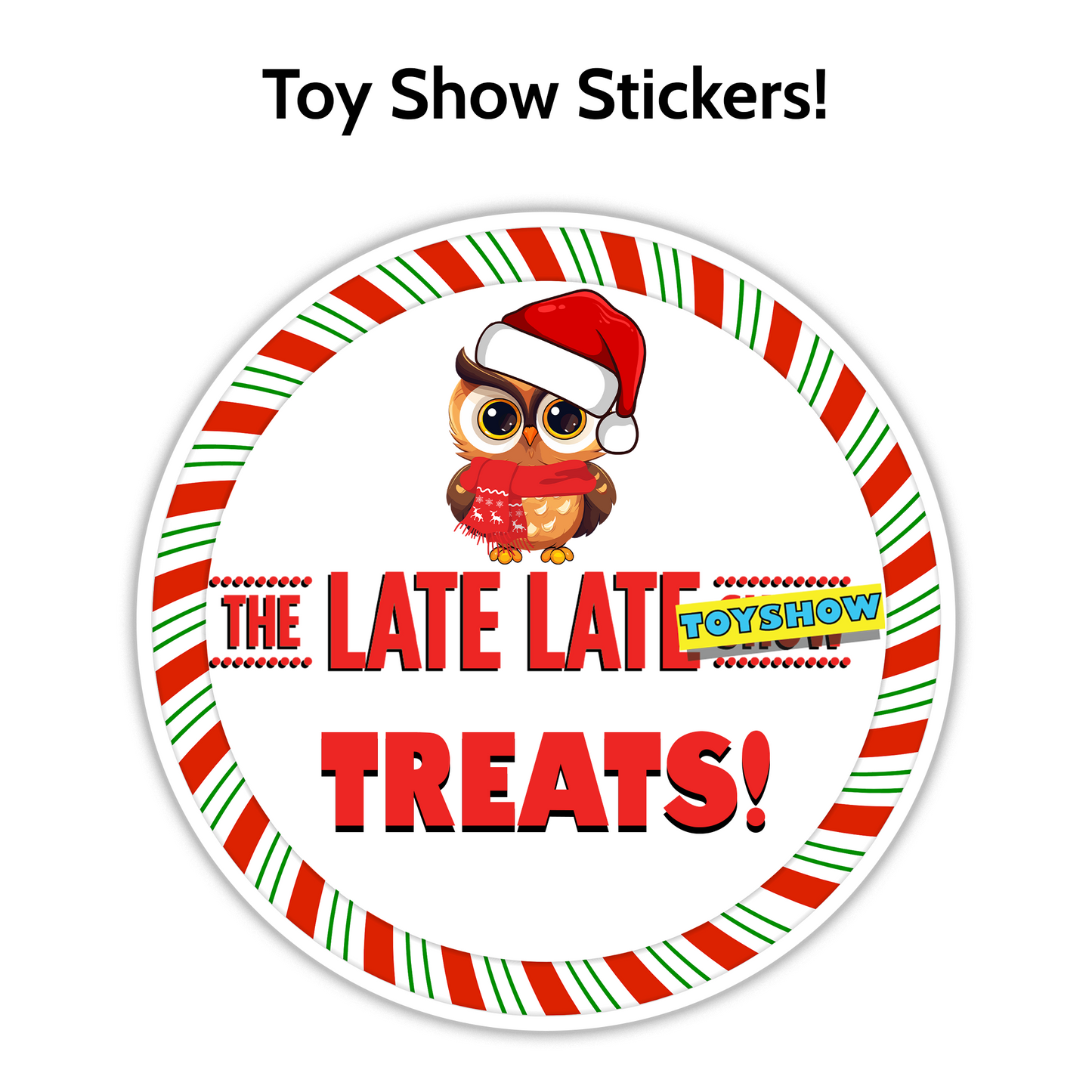 Toy Show Round Stickers- custom