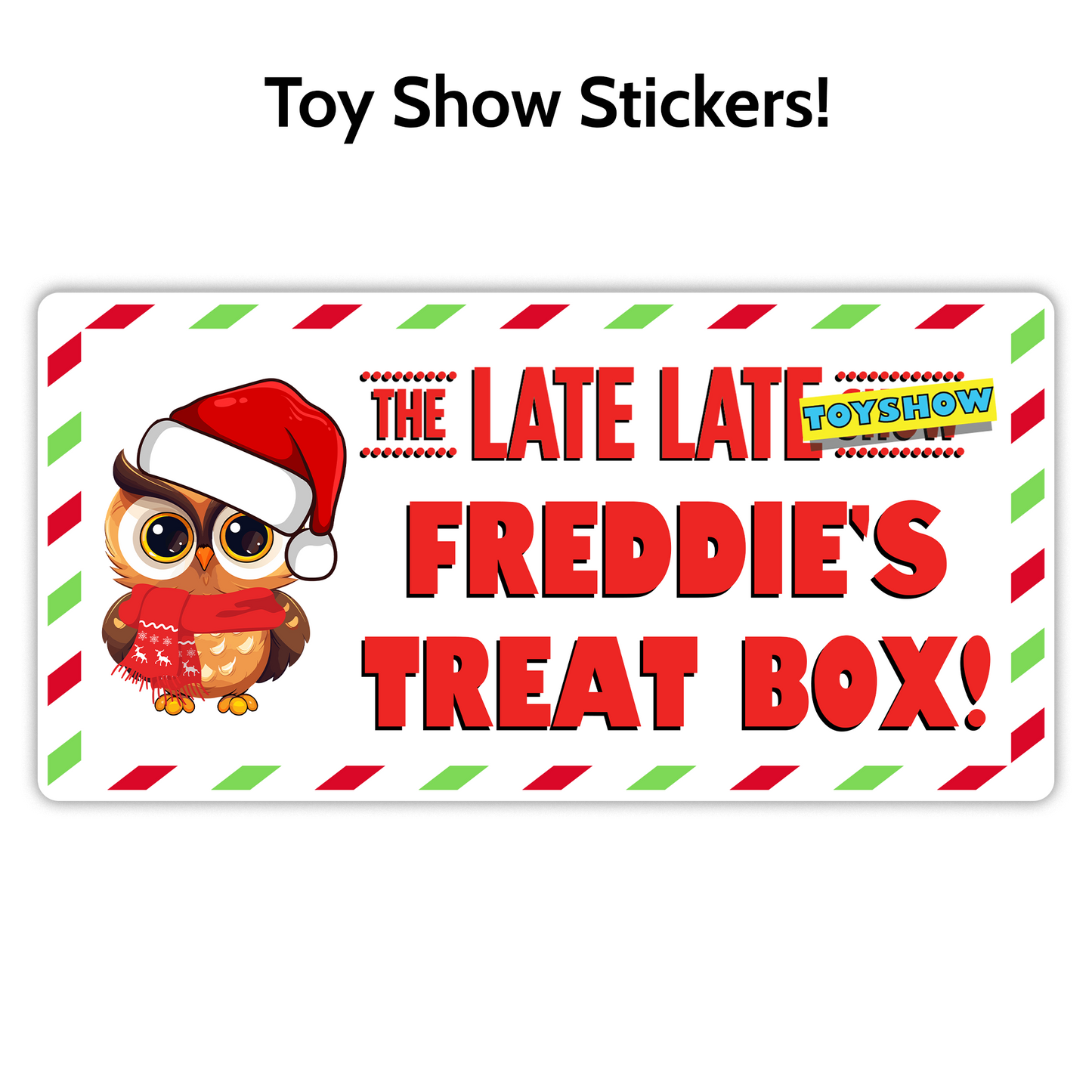 Toy Show Rectangle Stickers- custom
