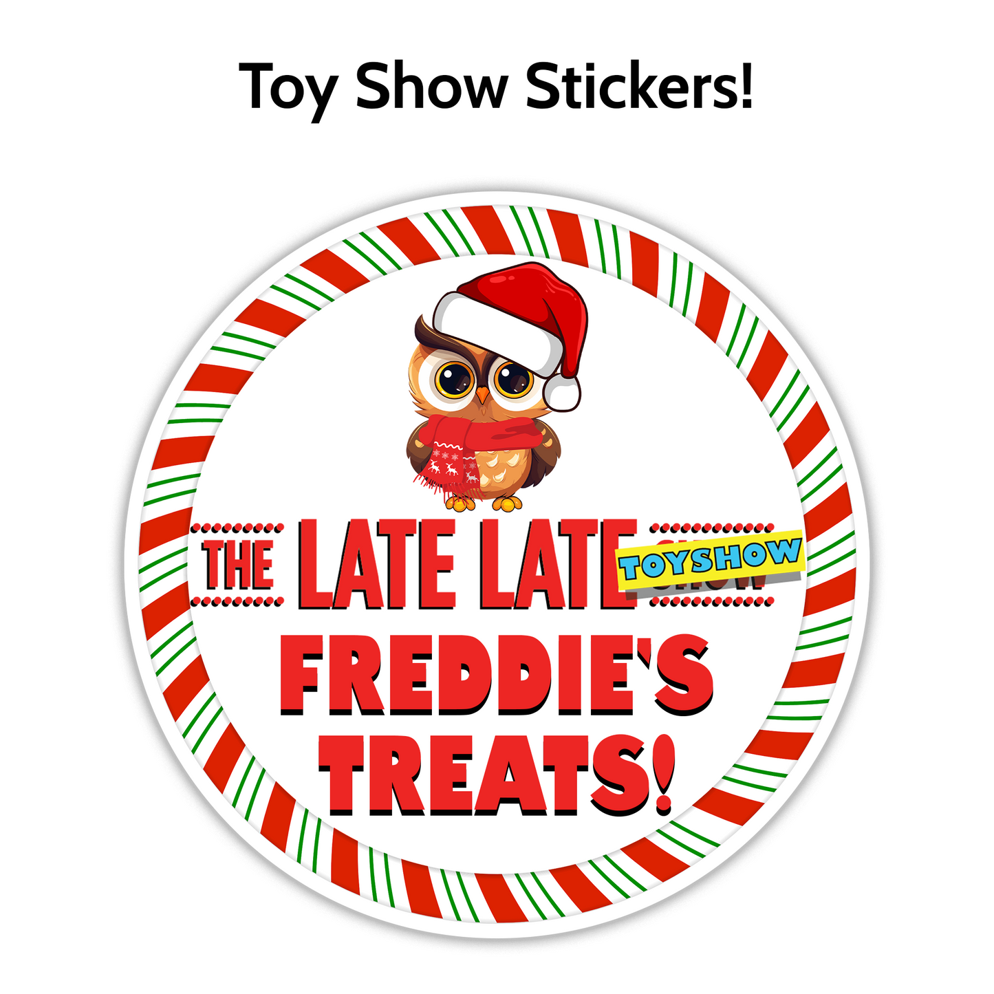 Toy Show Round Stickers- custom
