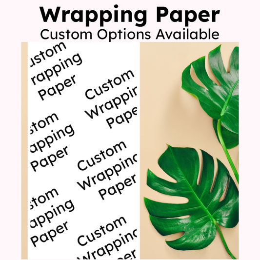 Custom Matching Wrapping Paper – Designed to Pair with Your Stickers!